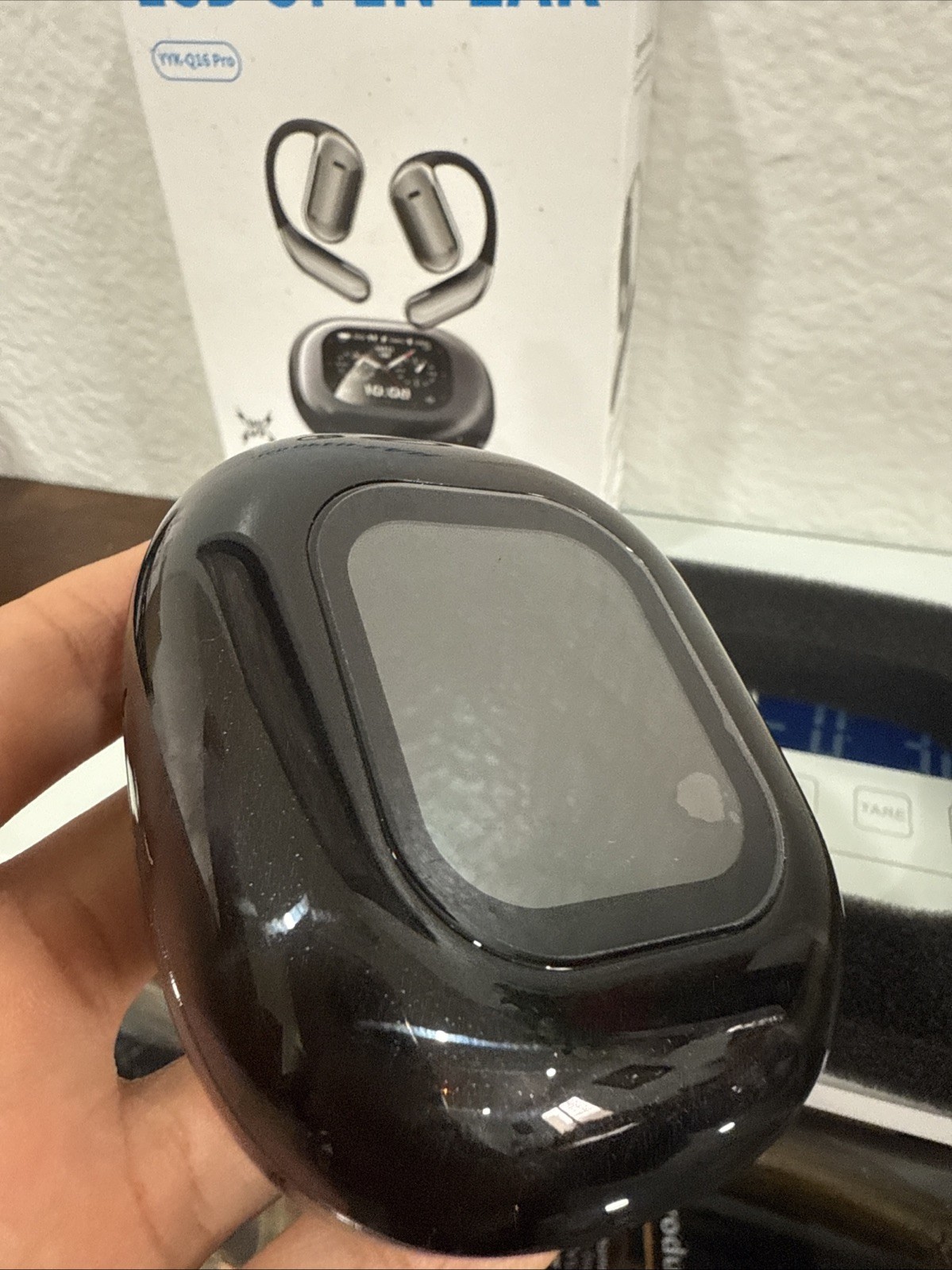 OPEN BOX -YYK-Q16 Pro LCD Open-Ear Wireless Earbuds | 80H Playback | IPX6