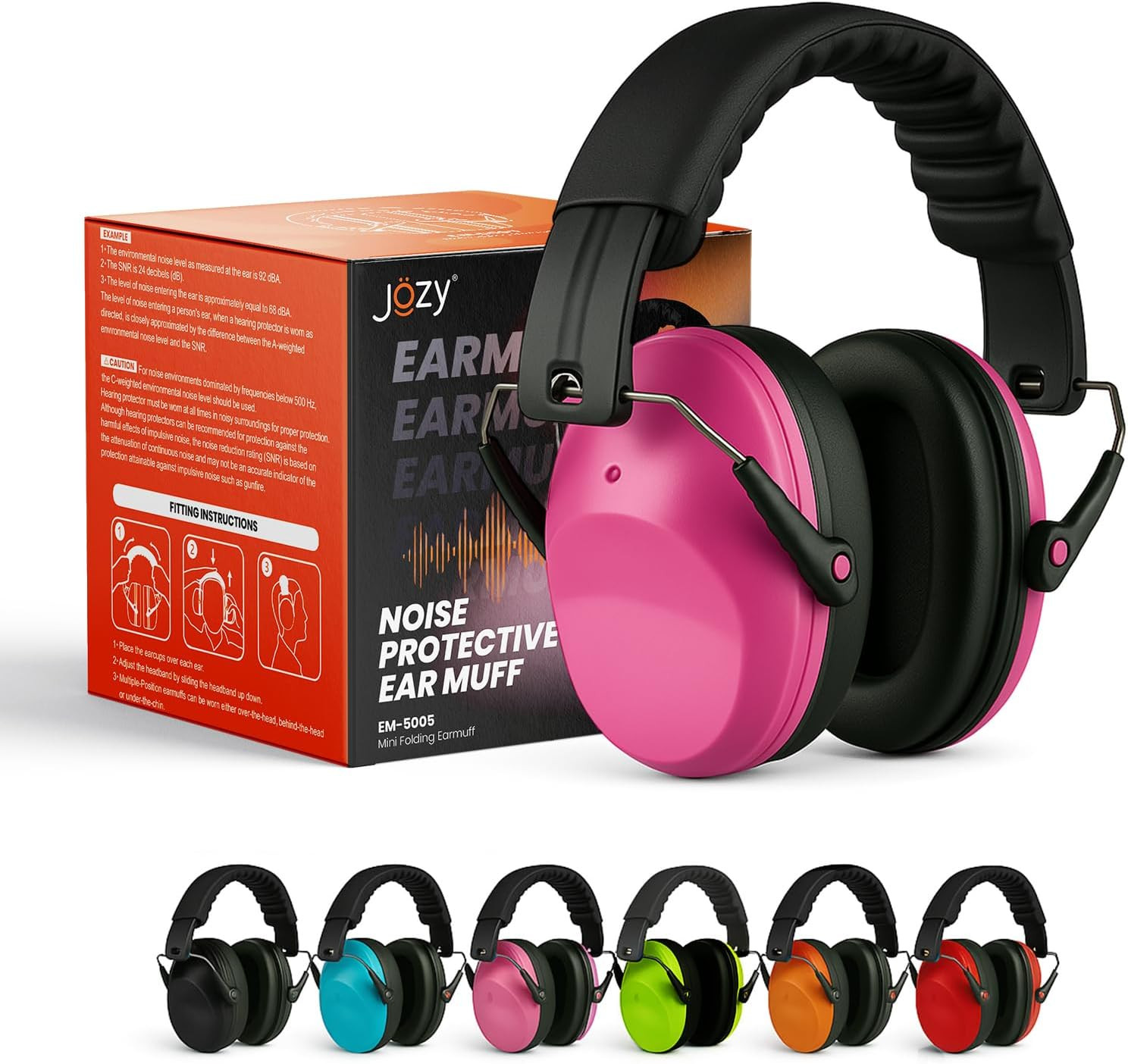 Jozy Noise Canceling Headphones for Kids, SNR 26Db Ear Protection for Autism, So