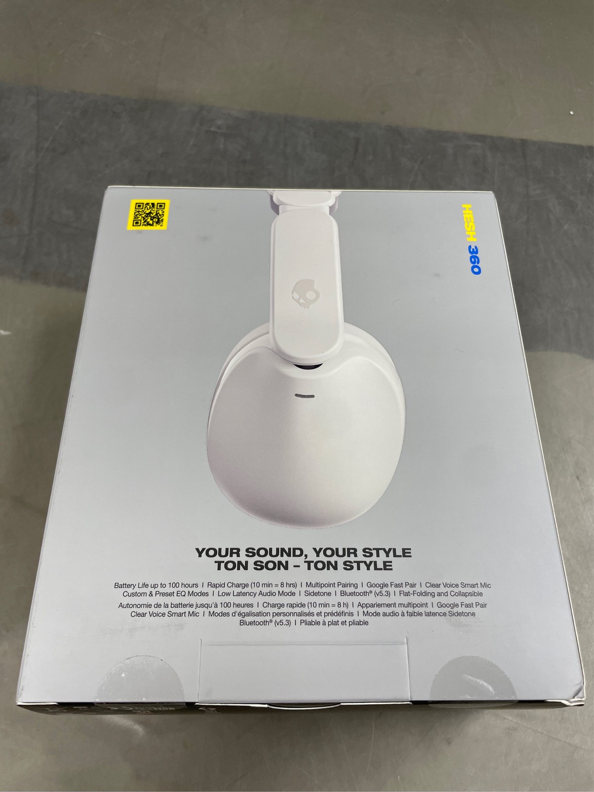 Skullcandy Hesh 360 Wireless Over-Ear Bluetooth Headphones, Up to 100 Hours Batt