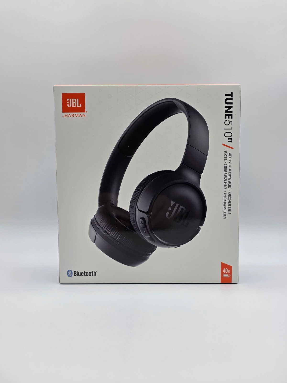 JBL Tune 510BT Wireless Bluetooth On-Ear Headphones Black NEW Sealed 40Hr