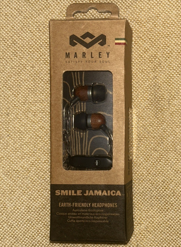 House Of Marley EM-JE041-MI Smile Jamaica Earth, Friendly Wired Earbud Headphone