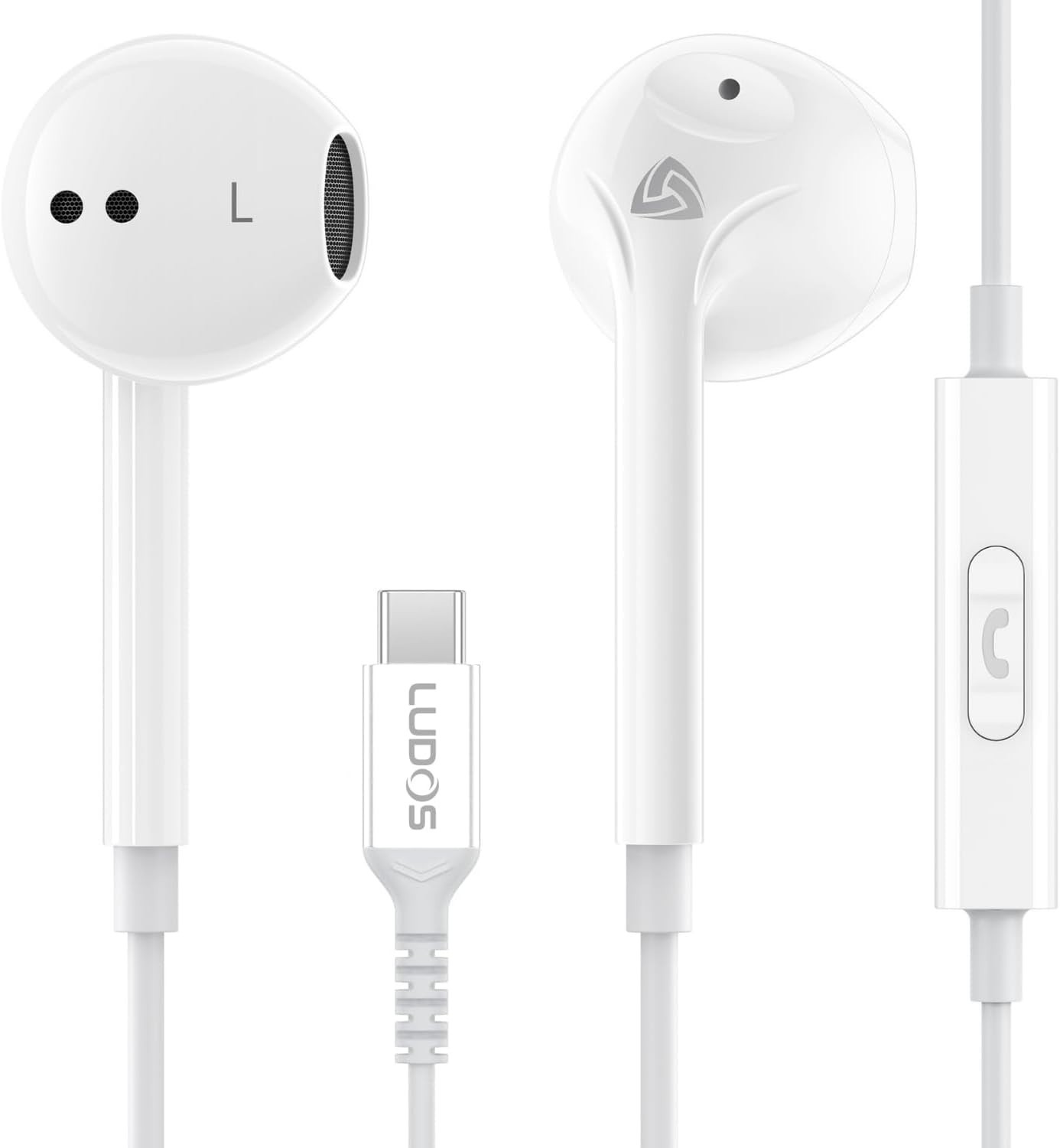 In Ear USB C Headphones for Music Gaming Travel Compatible with Multiple Devices