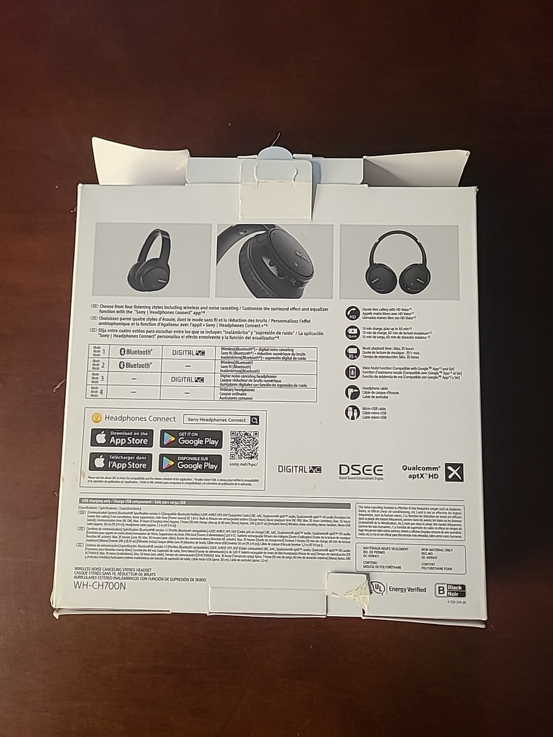 Sony WH-CH700N Noise Canceling Over-Ear Wireless Headphone BLACK