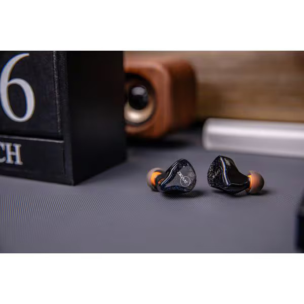 Linsoul ZiiGaat Lush Silver Blue earphones hybrid drivers (1DD + 4BA) ZII012