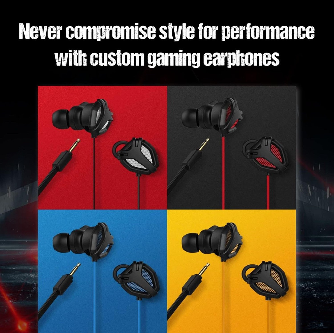 Sound Panda SPE-G9 Light Gaming Earbuds Single Driver 3.5mm Dual Microphone