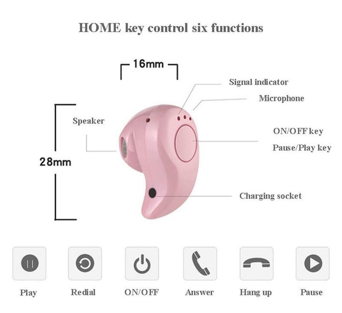 BLUETOOTH MINI HEADPHONE FASHION STYLE PRO stereo earphone headset RECHARGEABLE