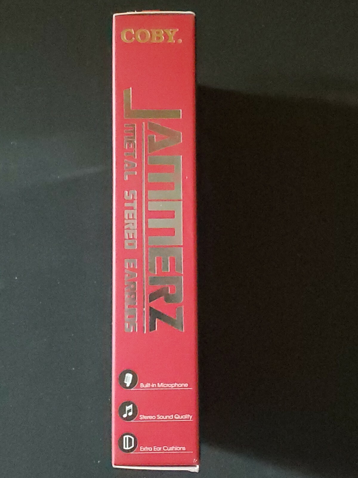 Coby CVE-200-RED Earbuds Jammerz Metal Stereo Built In Microphone SEALED