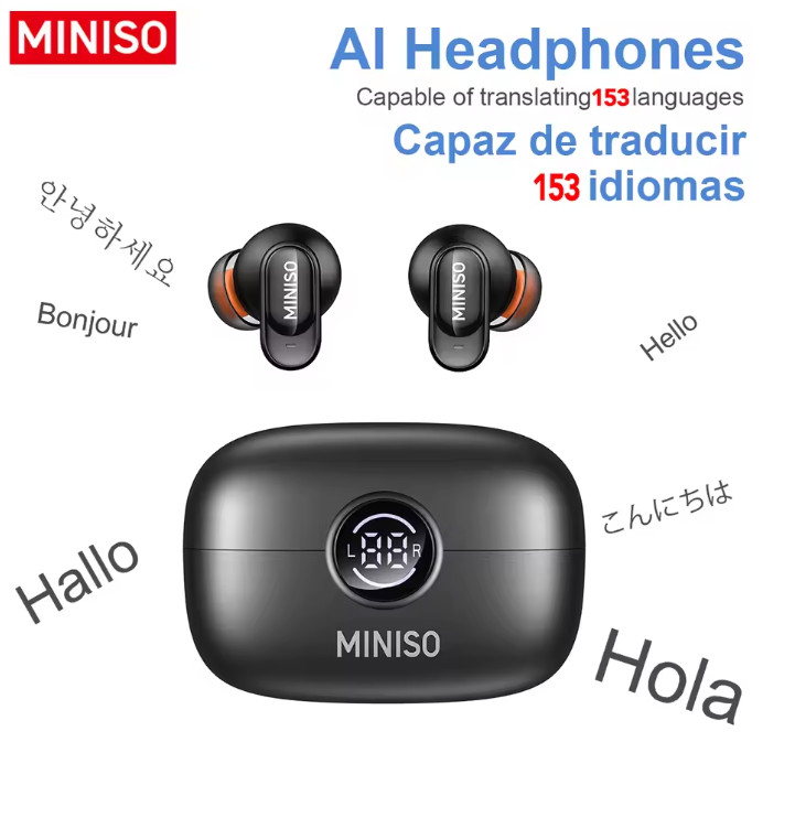 MINISO MS105 Bluetooth In-Ear Earbuds Wireless Soft Waterproof IPX5 Headphones