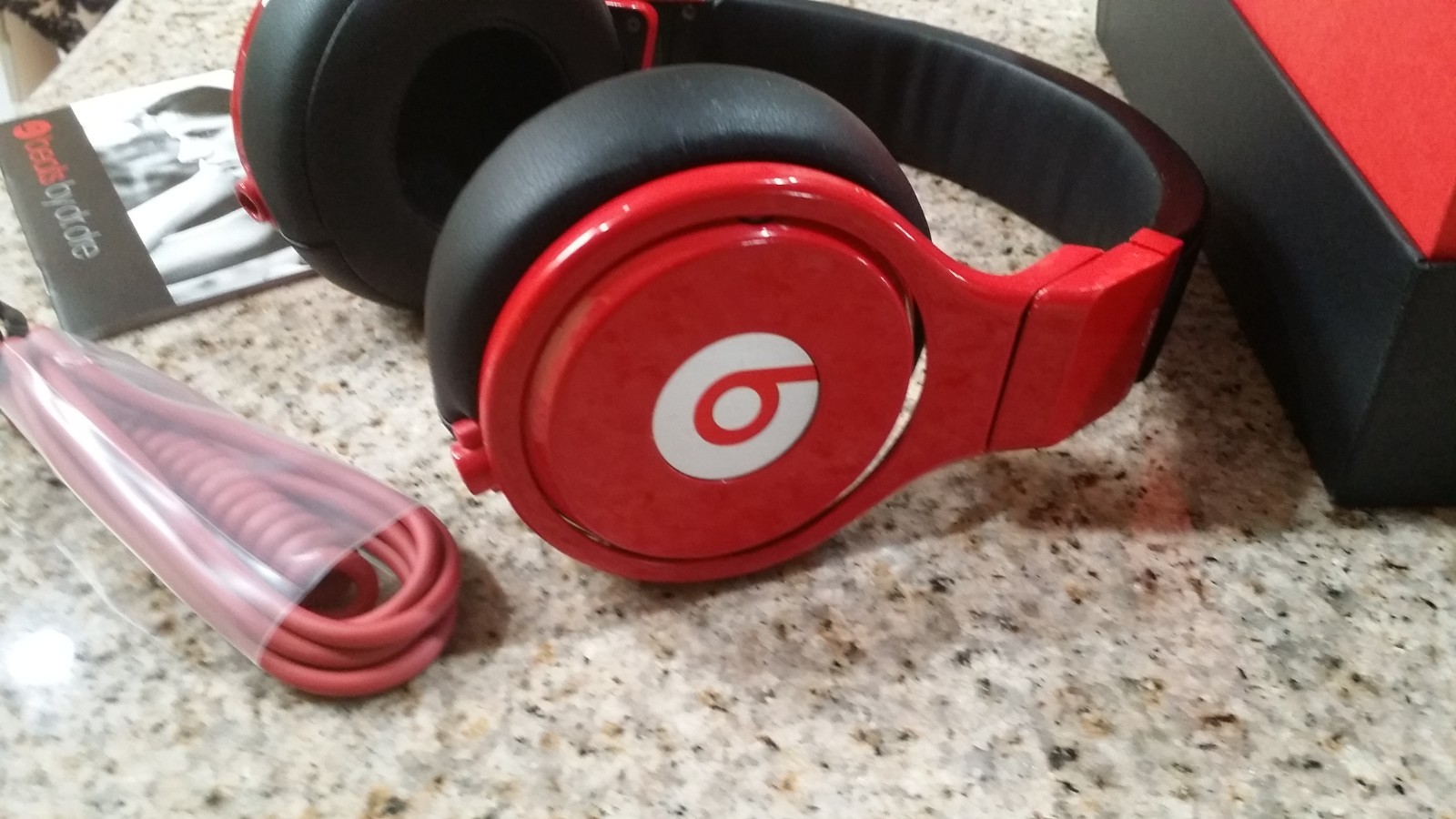Beats by Dr. Dre Pro Beats Over the Ear Headphones Red edition