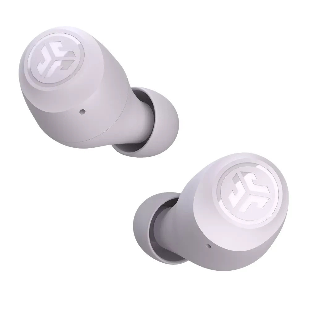 JLab GO Air Pop True Wireless Bluetooth Earbuds – Lilac: Built-In Microphone, Sw