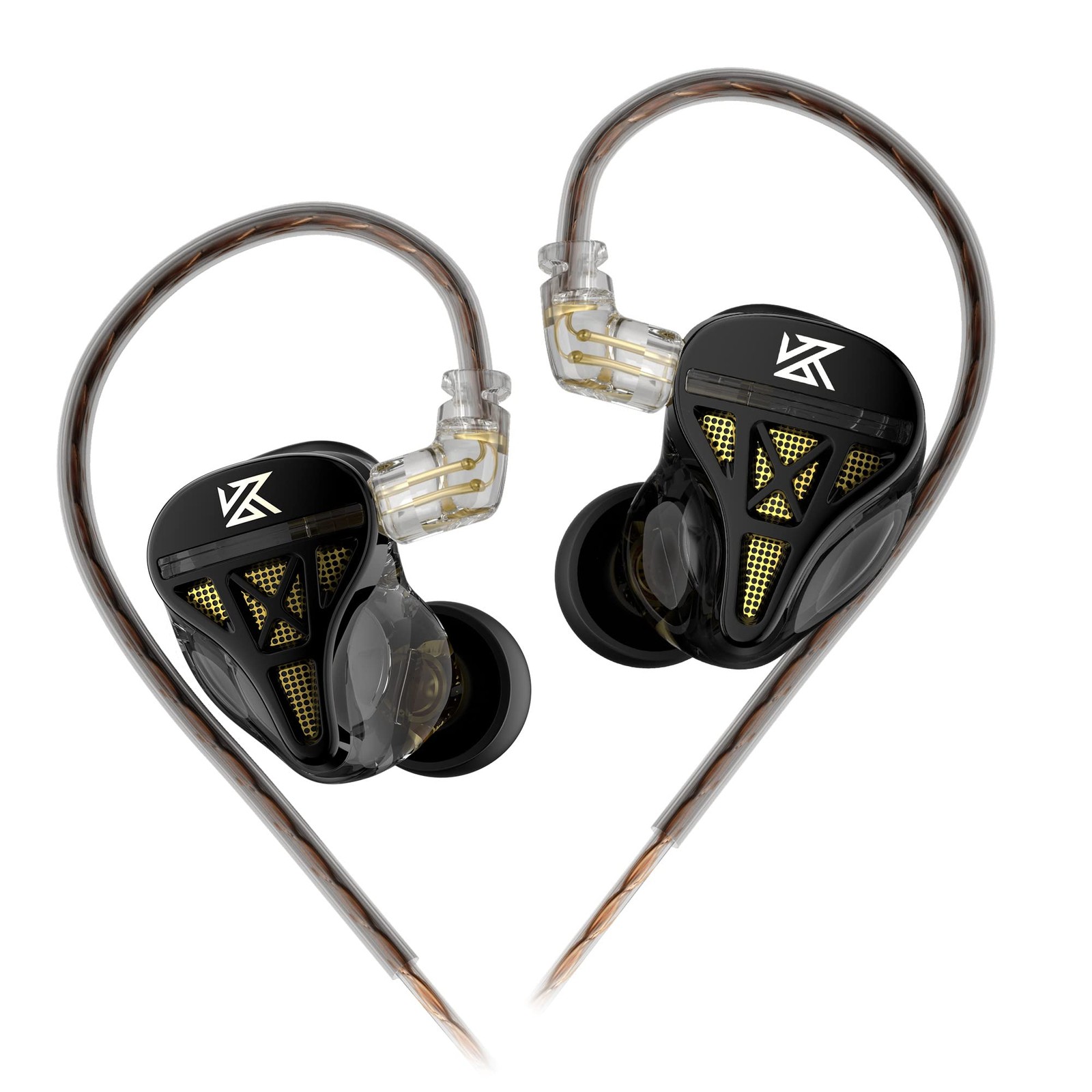 KZ DQS in Ear Monitor Headphones,Dynamic Driver Semi-Open HiFi Bass Earbuds Earp