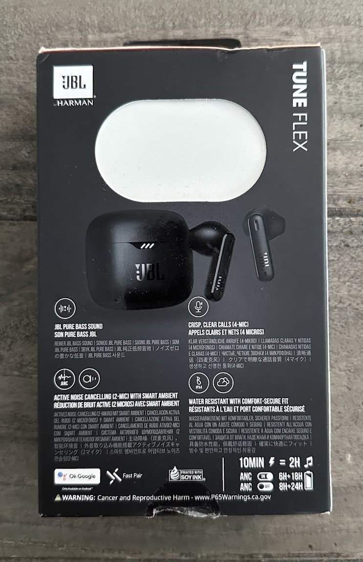 JBL Tune Flex True In Ear Wireless Earbuds – Black