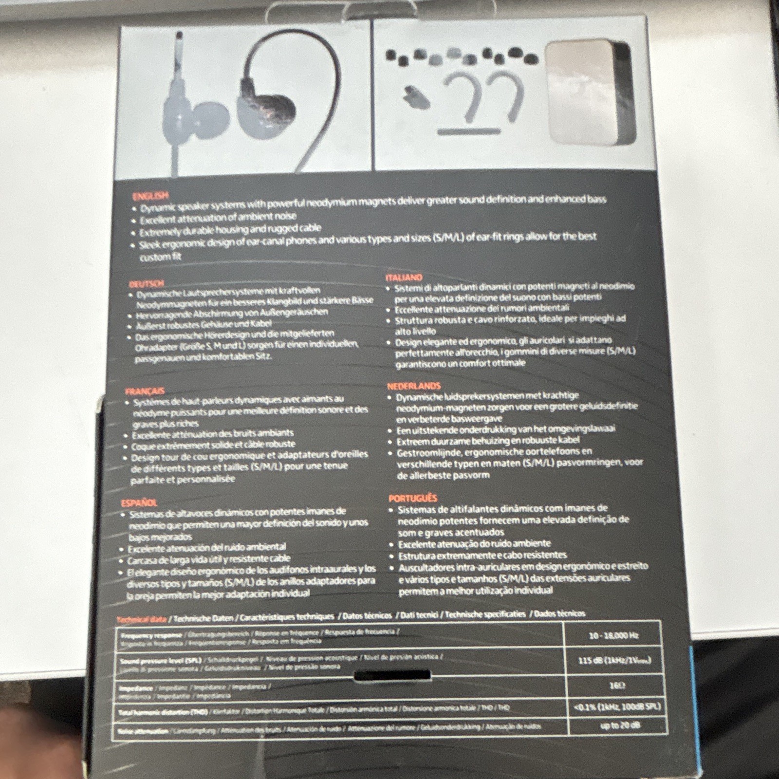 Sennheiser IE 60 Black/Blue Wired In-Ear Canal Earbuds 3.5mm Noise ISO 1.2m
