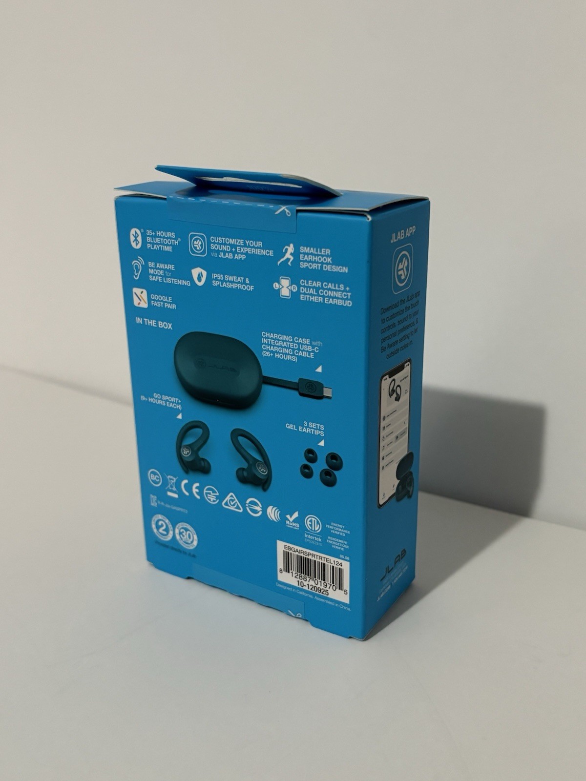 JLab EBGAIRPOPRSLT124 GO Air POP True Wireless In-Ear Headphones – Teal