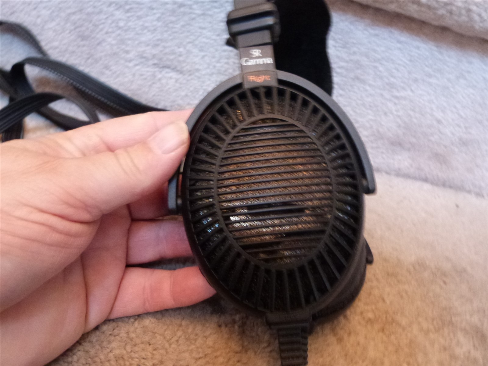 ~ STAX SR GAMMA Electrostatic Earspeaker Headphones & SRD-6/SB Adaptor IN BOXES
