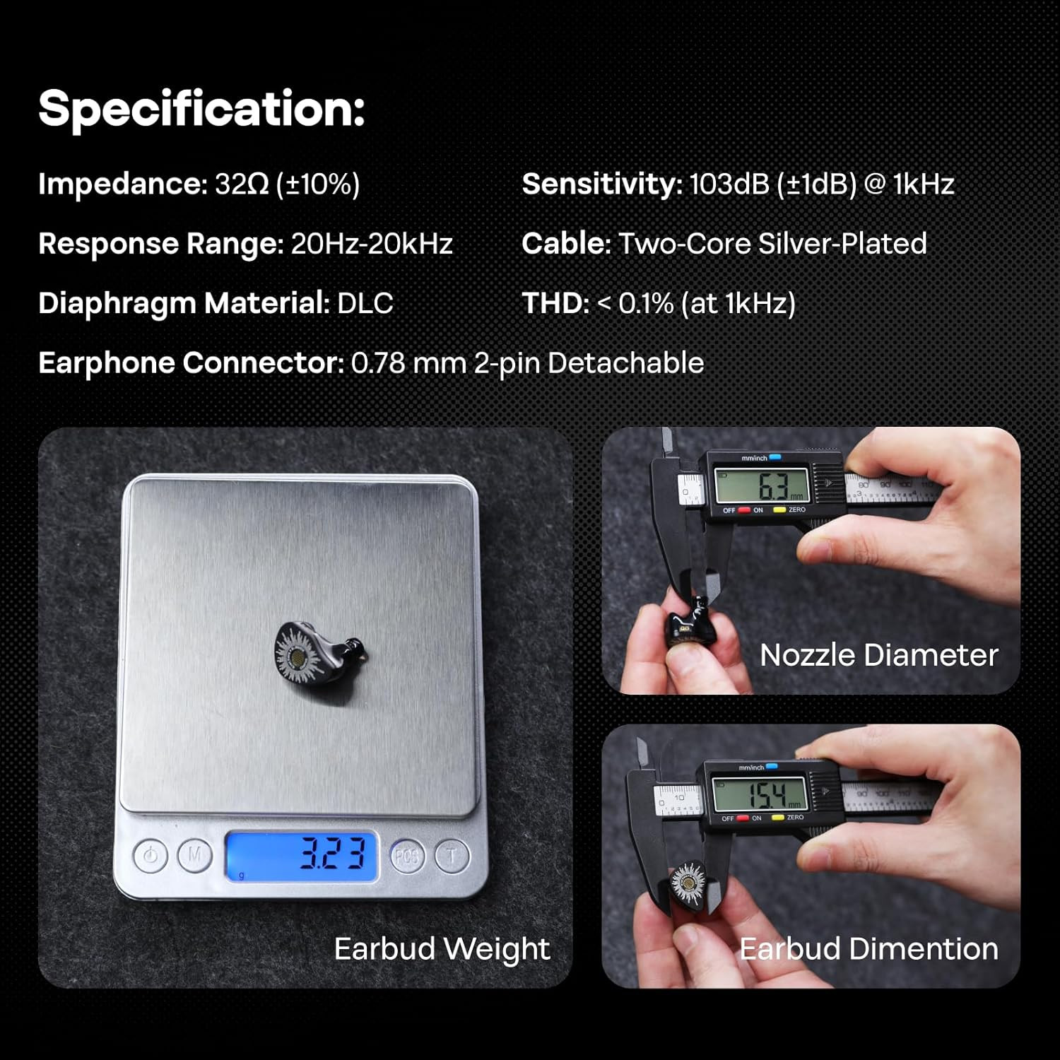 Kiwi Ears X B_Media: Chorus in Ear Monitor,Dlc Diaphragm Dynamic Driver Wired Ea