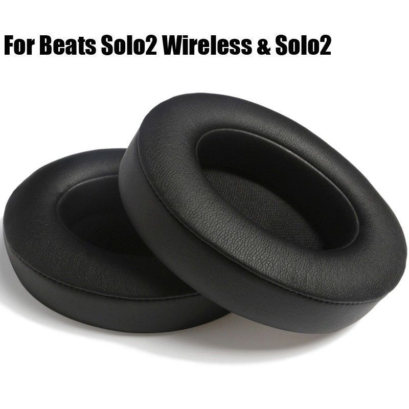 Replacement Black EAR PADS Beats By Dre Solo3 Solo3 Wireless Headphones Cushion