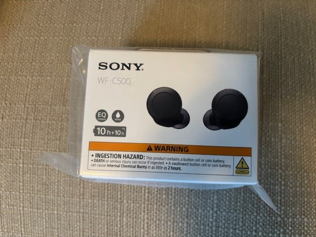 Sony WF-C500 Truly Wireless In-Ear Bluetooth Headphones – Black NEW