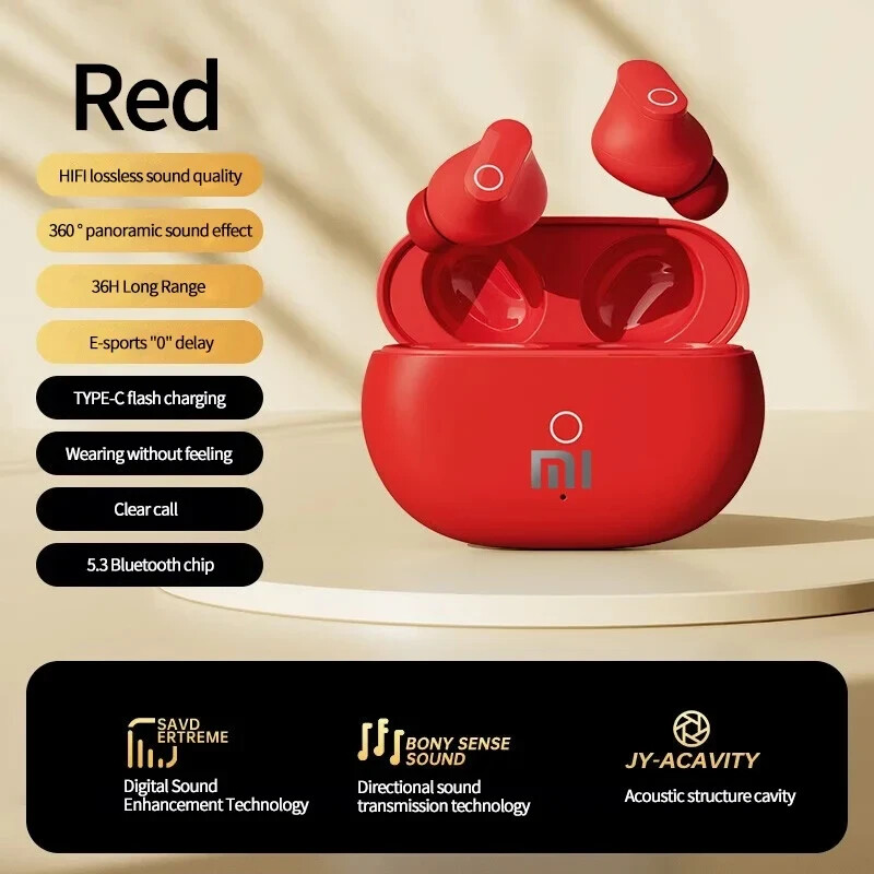 Headphones Xiaomi Redmi Wireless Bluetooth 5.3 18 Hours Listen Ip6 Black***