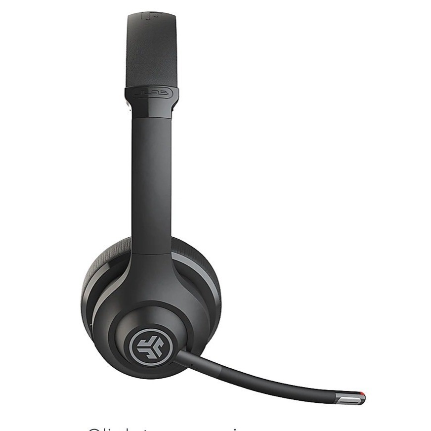 JLab Go Work Wireless Headset Unisex OS Black New 2nd Gen Bluetooth Multipoint