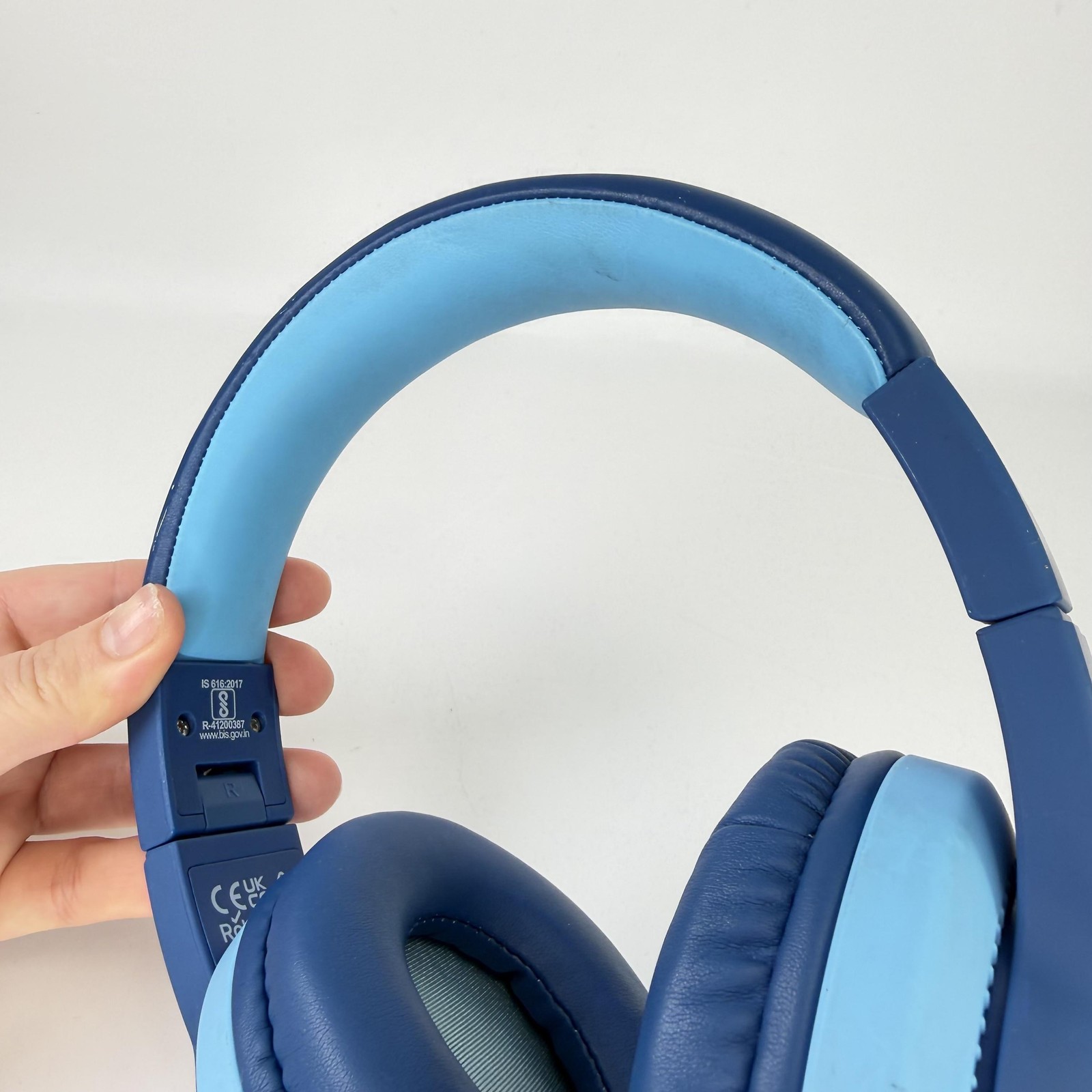 Iclever Over Ear Headphones Blue Bluetooth 3.5mm Micro-USB Wireless Stereo