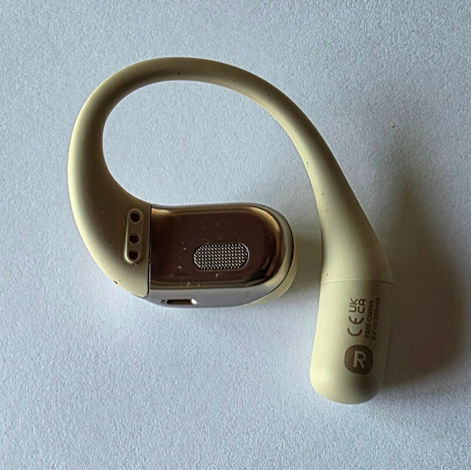 DEFECTIVE OEM Beige Shokz OpenFit Open-Ear RIGHT SIDE Wireless Earbud – NO POWER