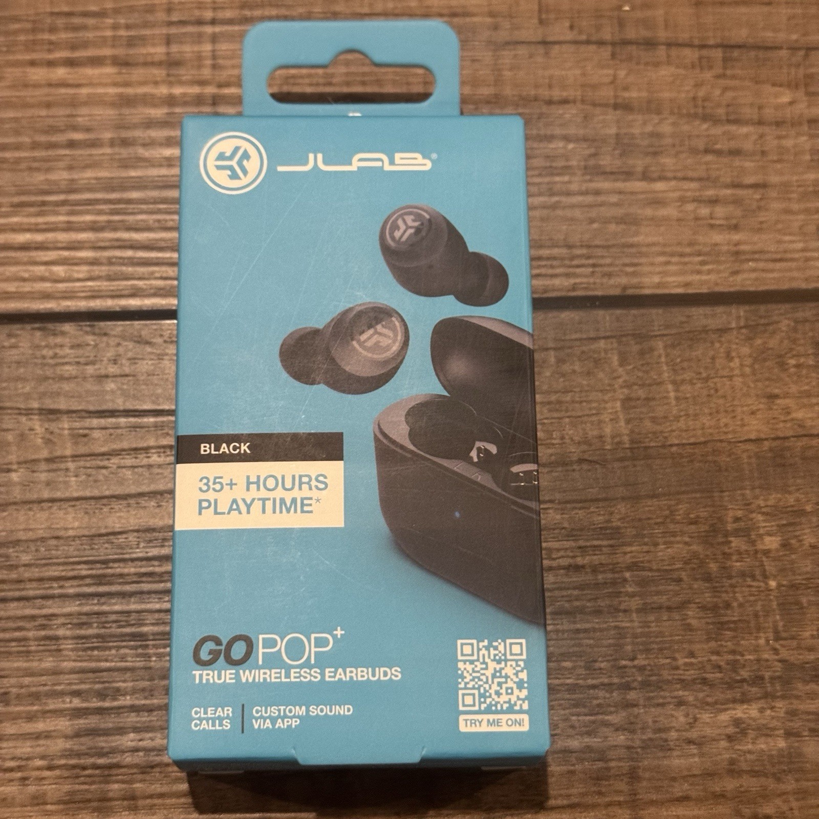JLab – GO Air POP True Wireless In-Ear Headphones – Black Sealed Box
