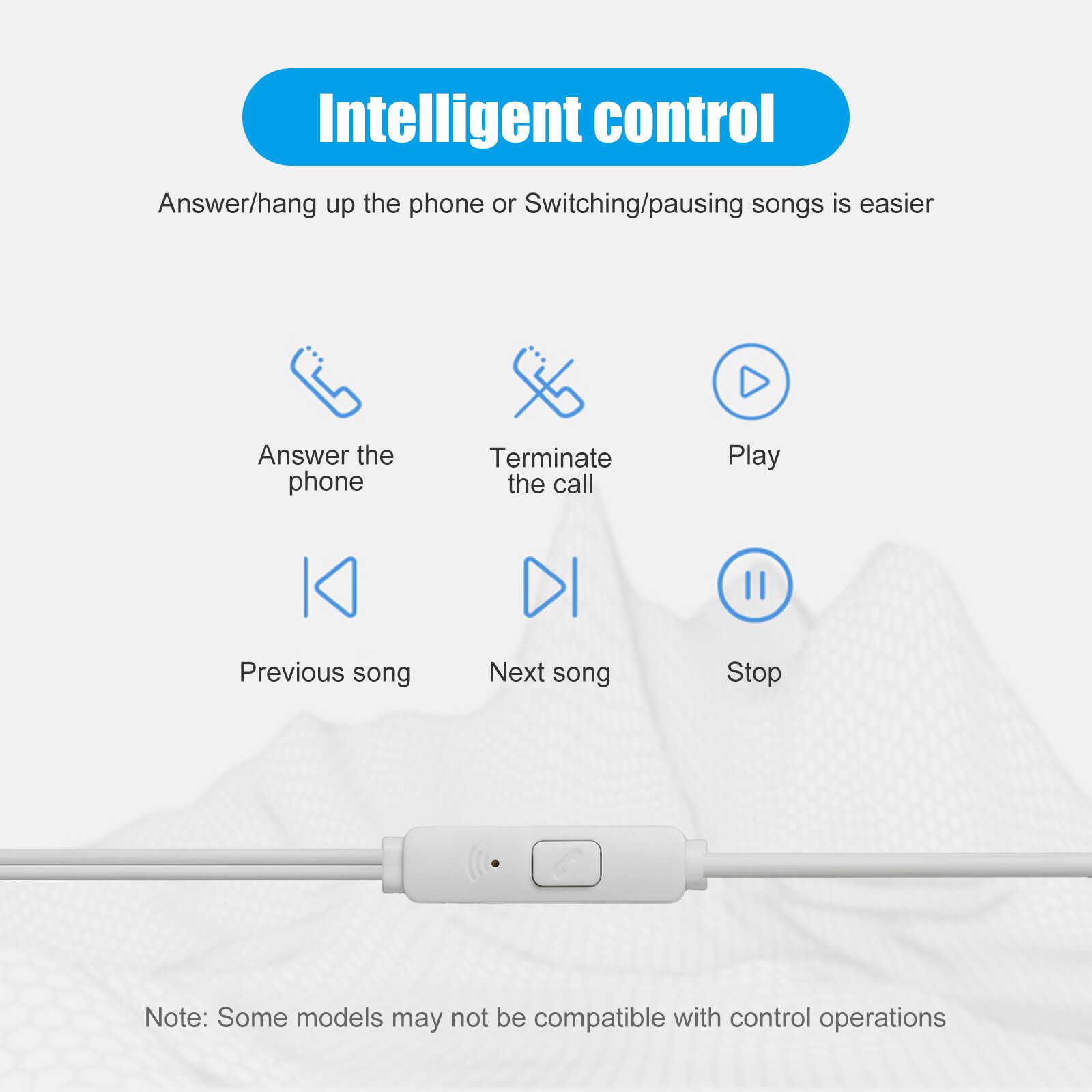 1-100PCS HIFI Wired Earbuds Headset In-Ear Earphone Headphone MIC 3.5mm Jack Lot