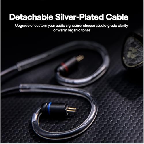 High-Quality In-Ear Monitors, 10mm Dynamic Driver Wired Earbuds, Gaming IEMs, Au