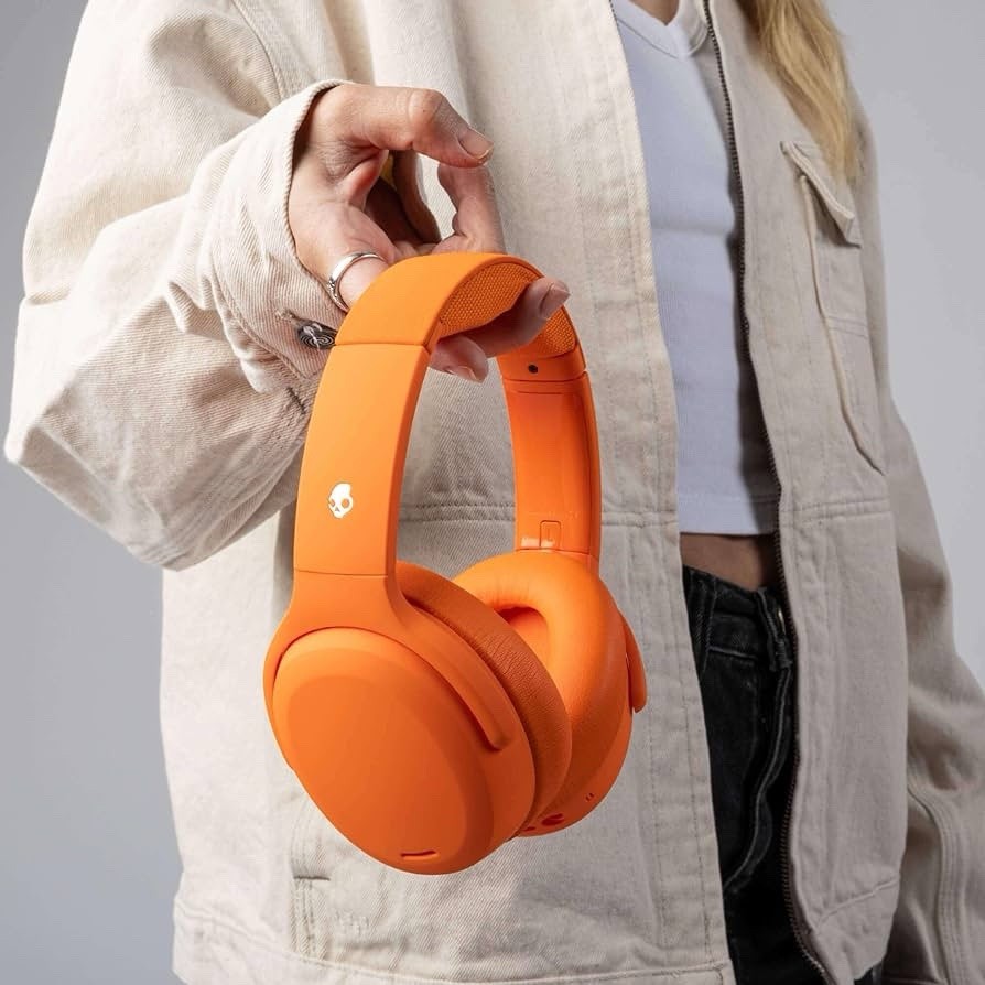 New Skullcandy Crusher ANC 2 Hazard Orange Bluetooth Headphones (see Photos)