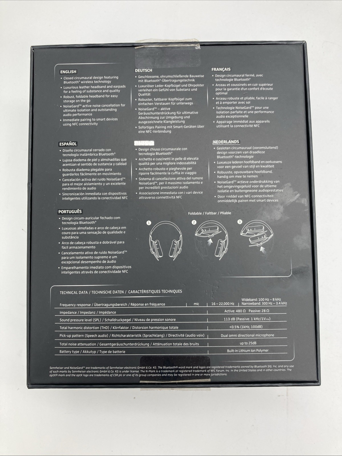 SENNHEISER ACCENTUM WIRELESS BLUETOOTH HEADPHONES – NT