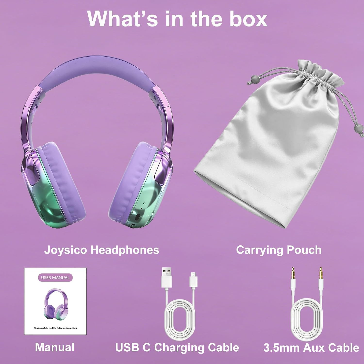 Wired and Wireless Headphones over Ear for Kids Teen Girls Women | 85/94Db Volum