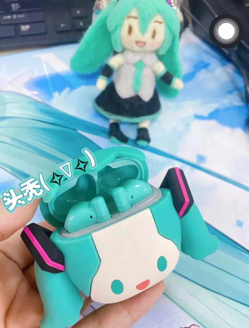 Anime Bluetooth Headphones Miku iPhone Android Hatsune Earbuds