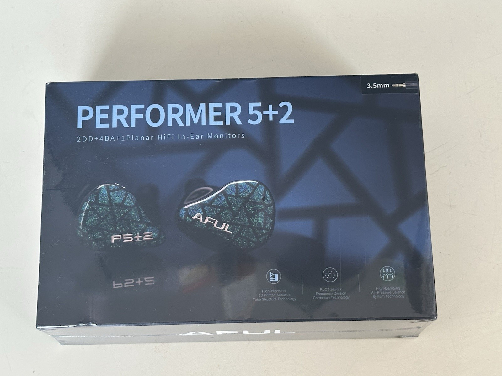 AFUL PERFORMER 5+2 Earphones Hybrid Driver 2DD+4BA+Micro planar NEW BOX SEALED
