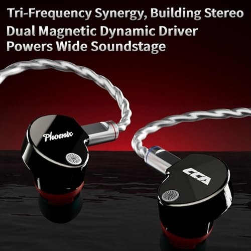 CCA Phoenix 10mm High-Performance Dual Magnet LCP Purple Type-c No MIC