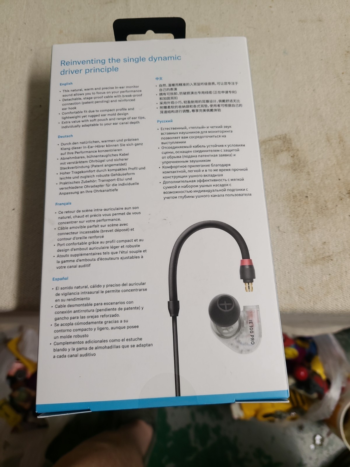 New Clear SENNHEISER “IE 100 PRO” In-ear monitoring ear phones – UNOPENED