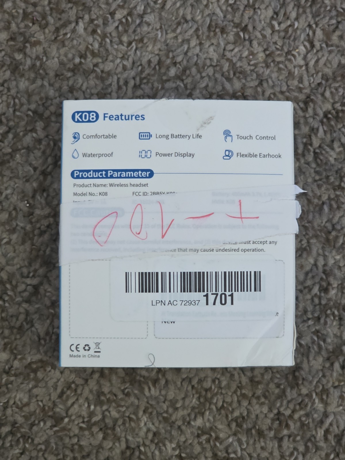 KO8 AI Translation Headphones AI-powered smart translator earbuds- Open Box