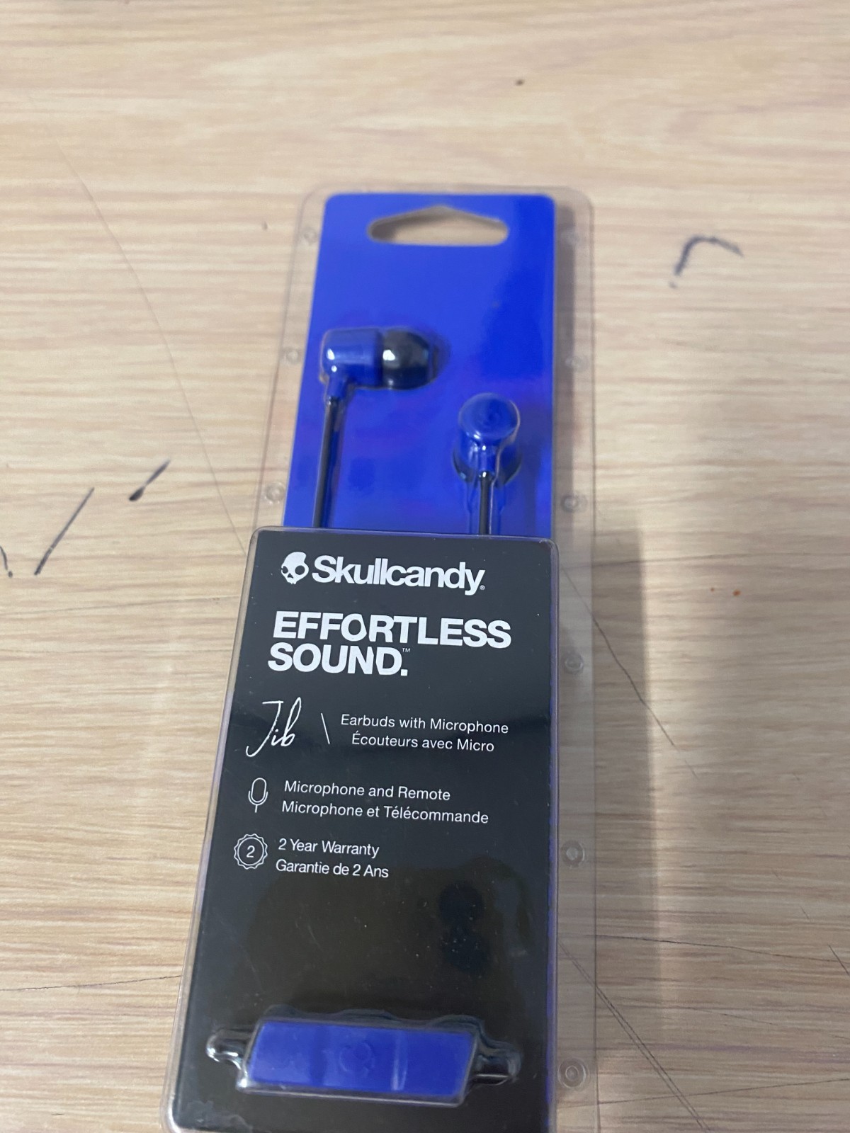 Skullcandy Jib Wired Earbuds with 3.5mm AUX Plug – Cobalt Blue