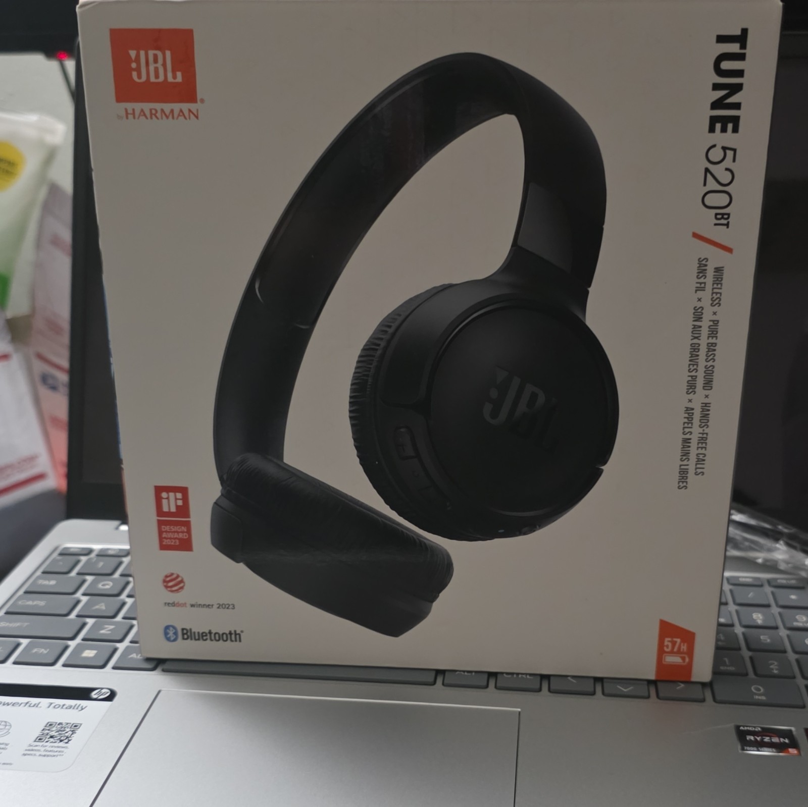 JBL Tune 520BT Wireless Bluetooth On-Ear Headphones w/ Mic, Multipoint, Black