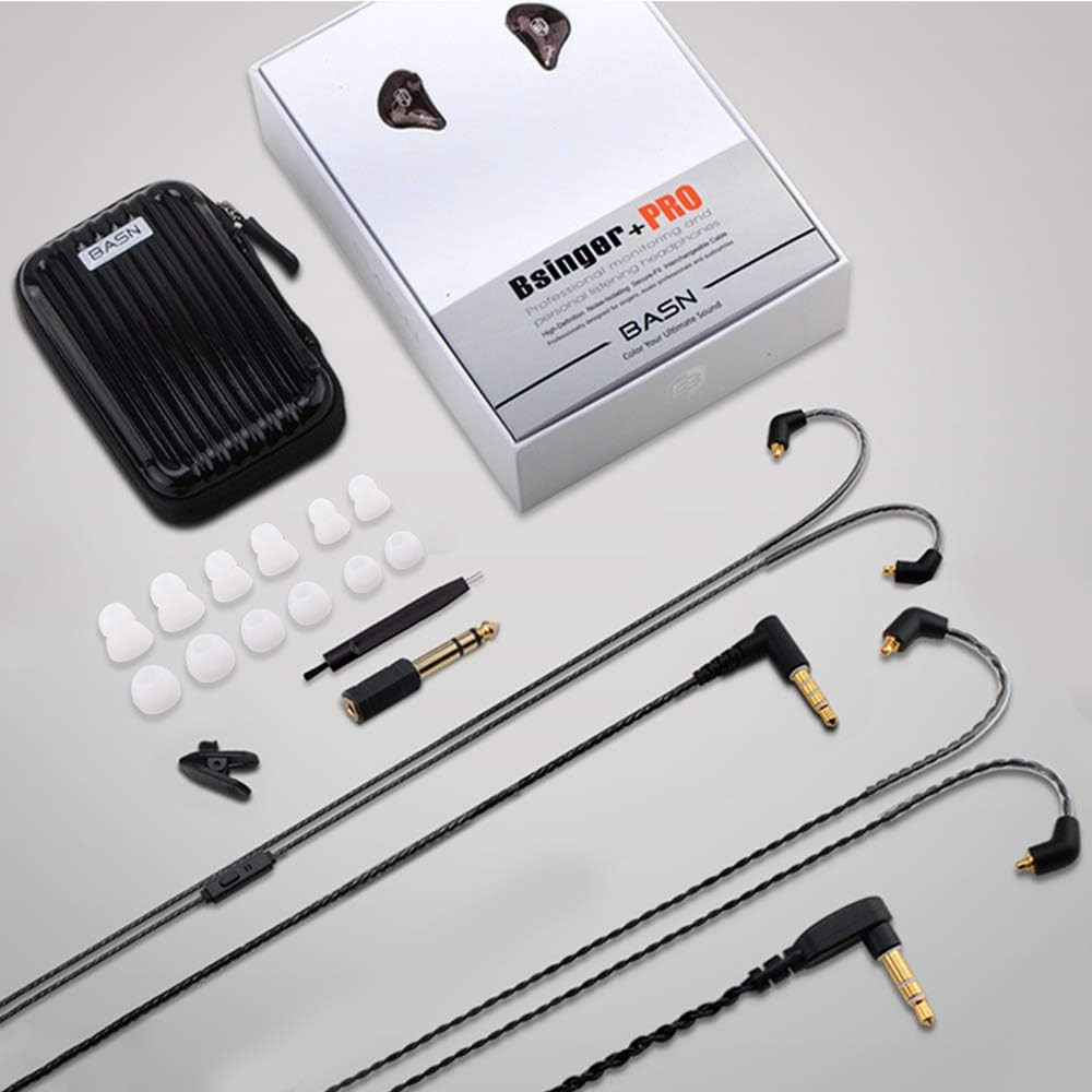 Professional in Ear Monitor Headphones for Singers Drummers Musicians with MMCX