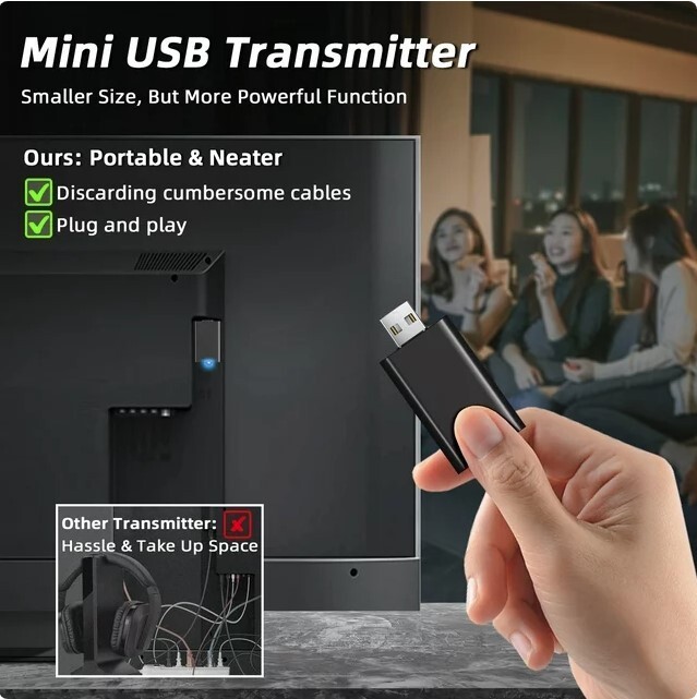 Tianfucen Wireless Headphones for TV BKM400 (New Open Box) FAST FREE SHIPPING.