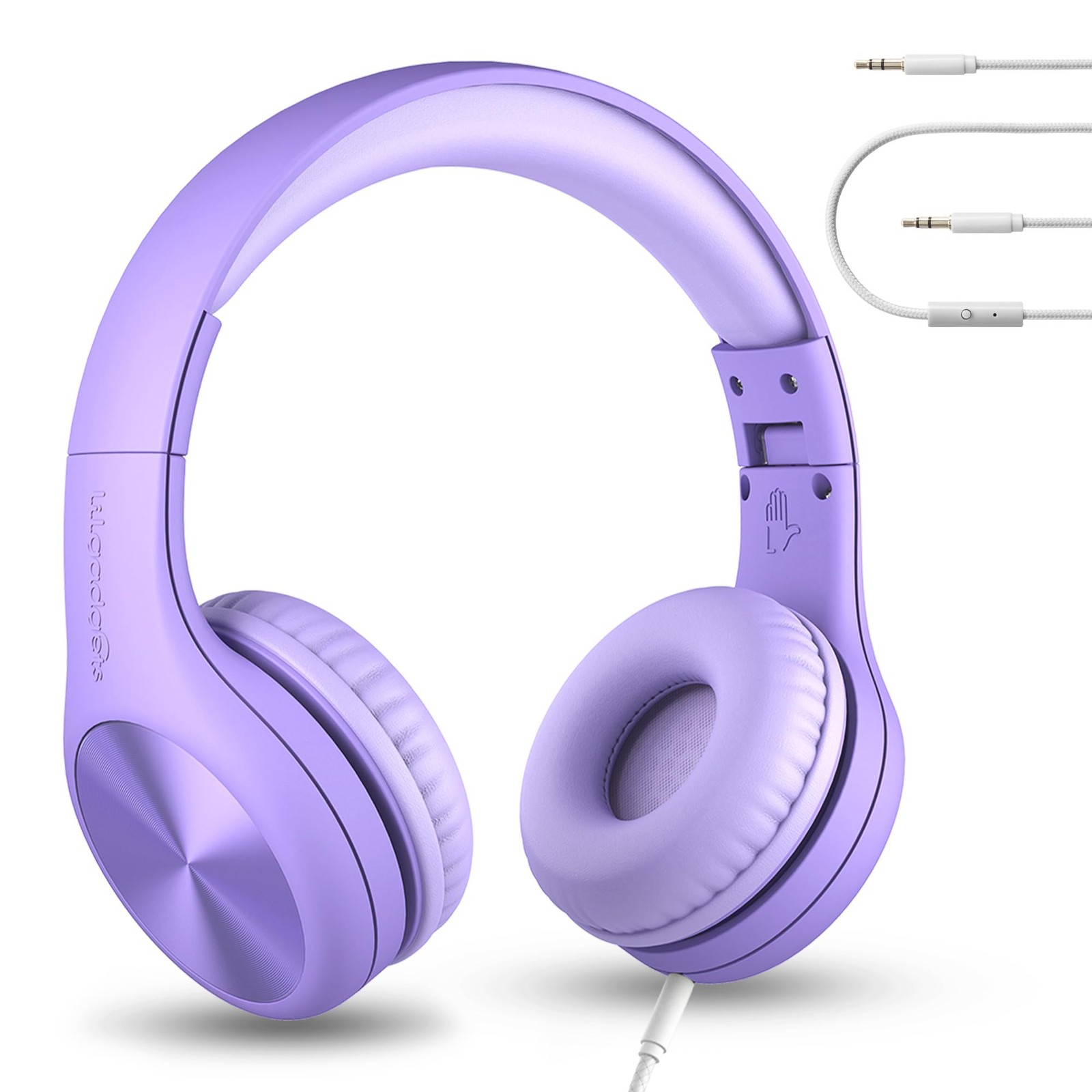 LilGadgets Connect+ Pro Wired Kids Headphones for School with Microphone, Vol…
