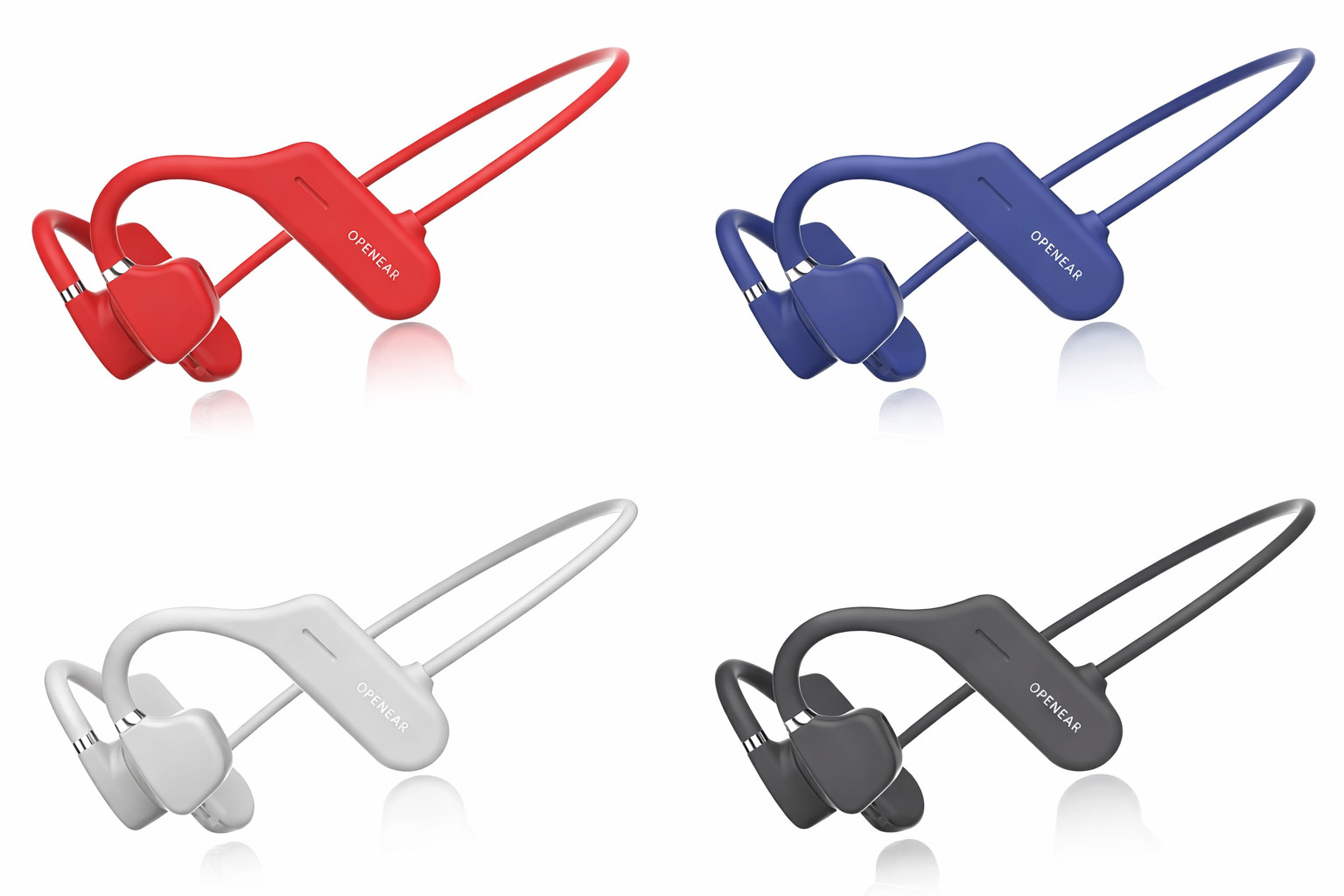 Waterproof Bone Conduction Bluetooth Headphones Open-Ear with Built-in Mic