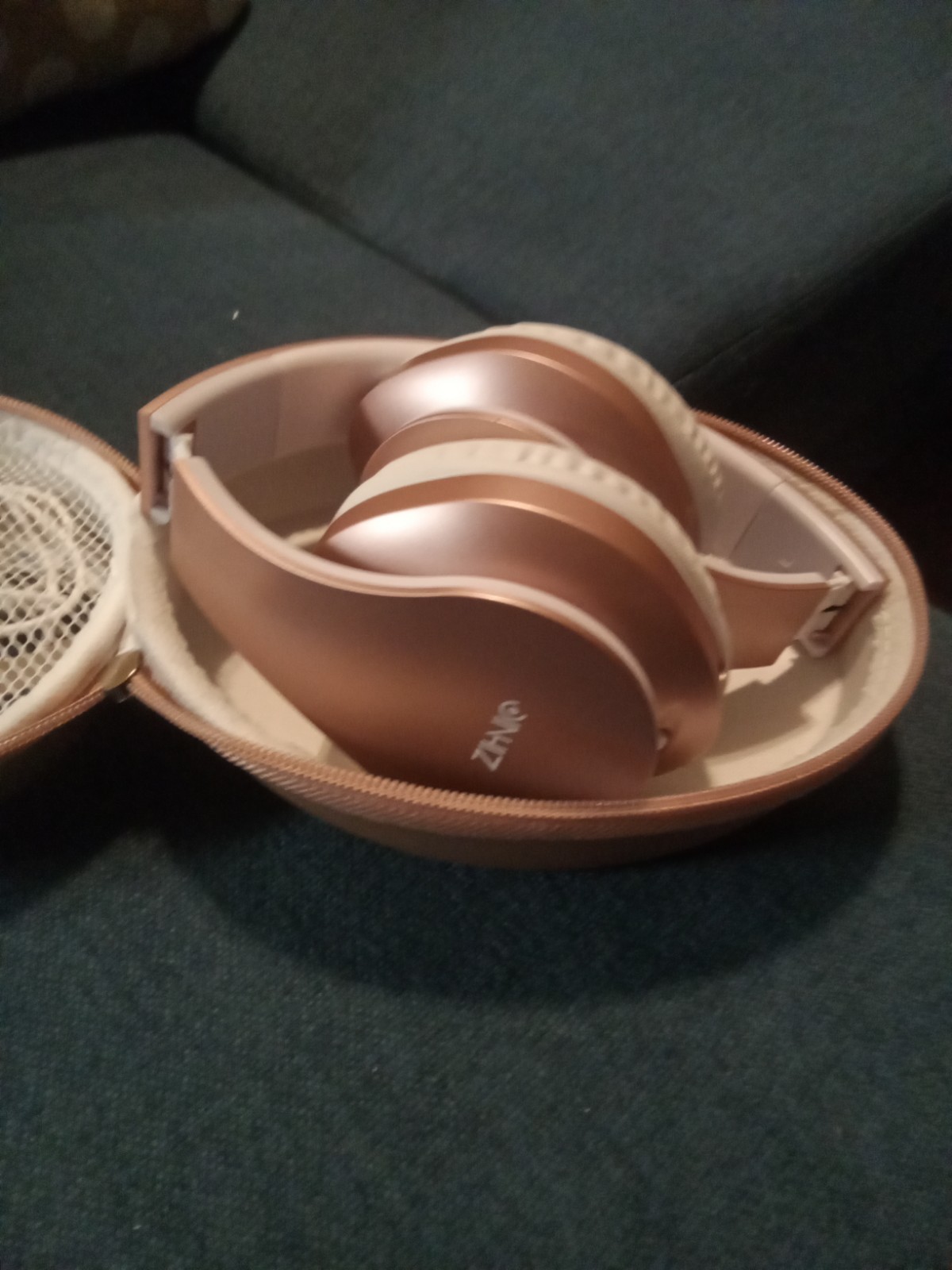ZIHNIC Wireless Bluetooth Foldable Headphones, Pink
