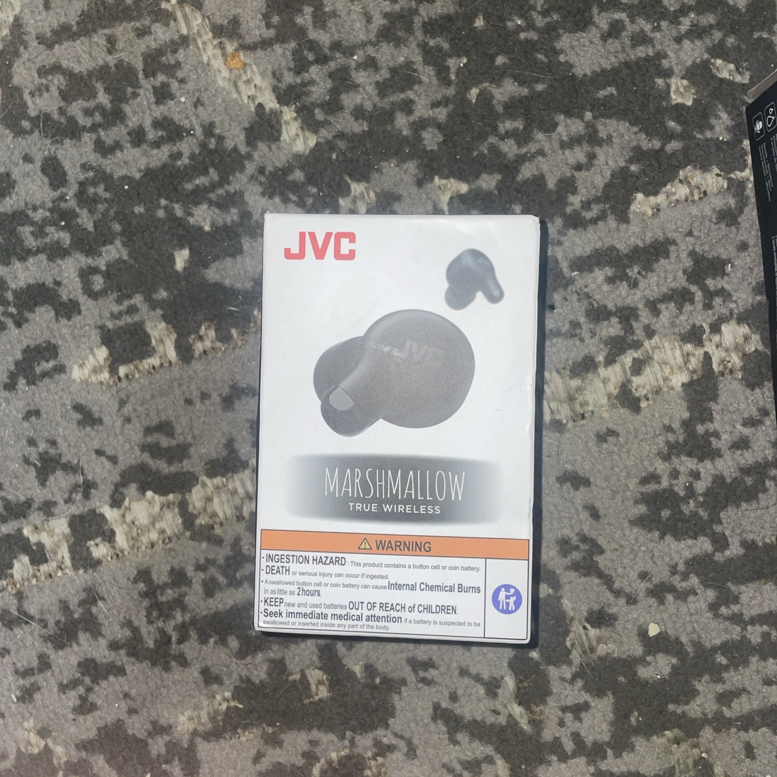 JVC Marshmallow True Wireless Noise Canceling Earbuds Black