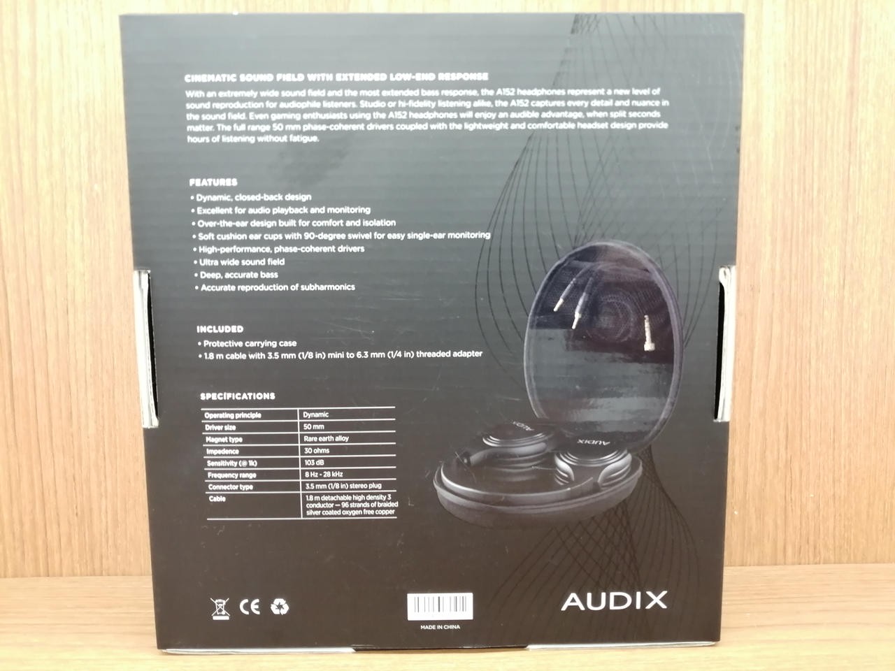 AUDIX A152 Headphones Audio Monitoring Studio Equipment