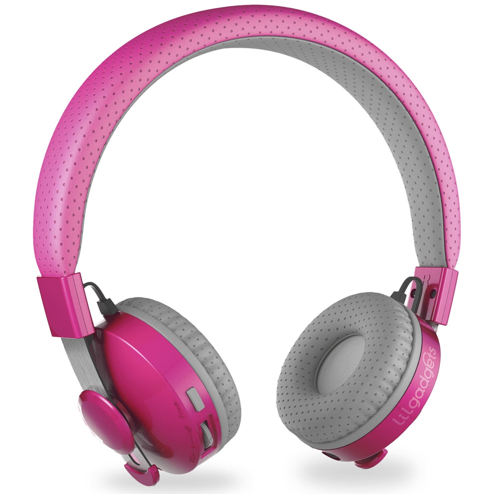 LilGadgets On-Ear Kids Headphones – 4+ Years, Pink, Untangled 4 Years +, Pink