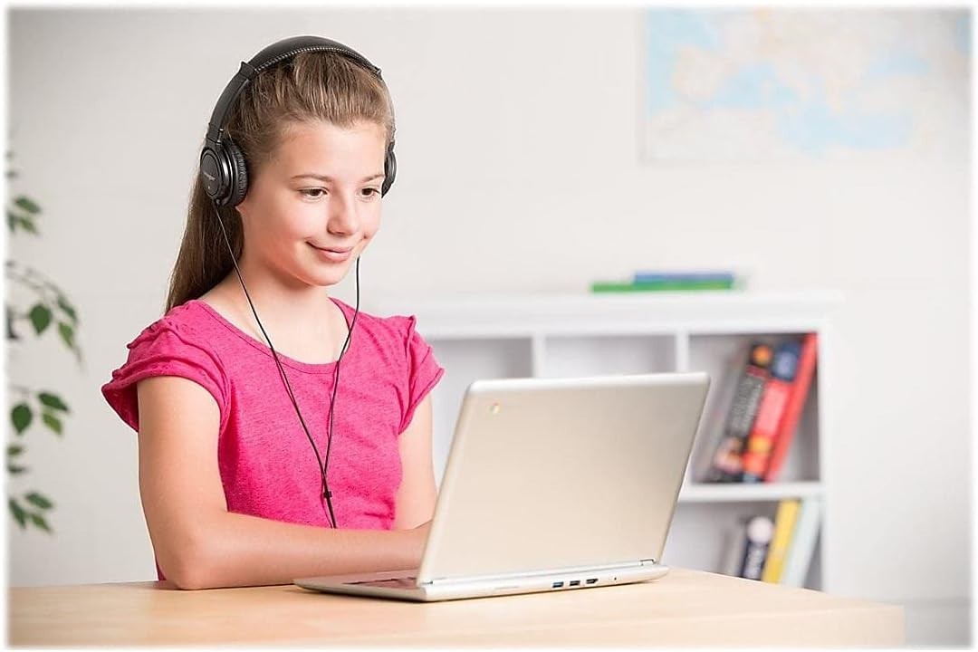 Active Noise-Canceling On-Ear Headset with Retractable Cord for Music Lovers
