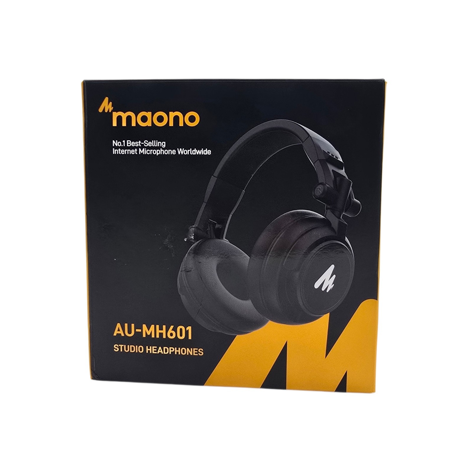 MAONO AU-MH601 50MM Drivers Over Ear Studio Headphones Black 10″ Corded