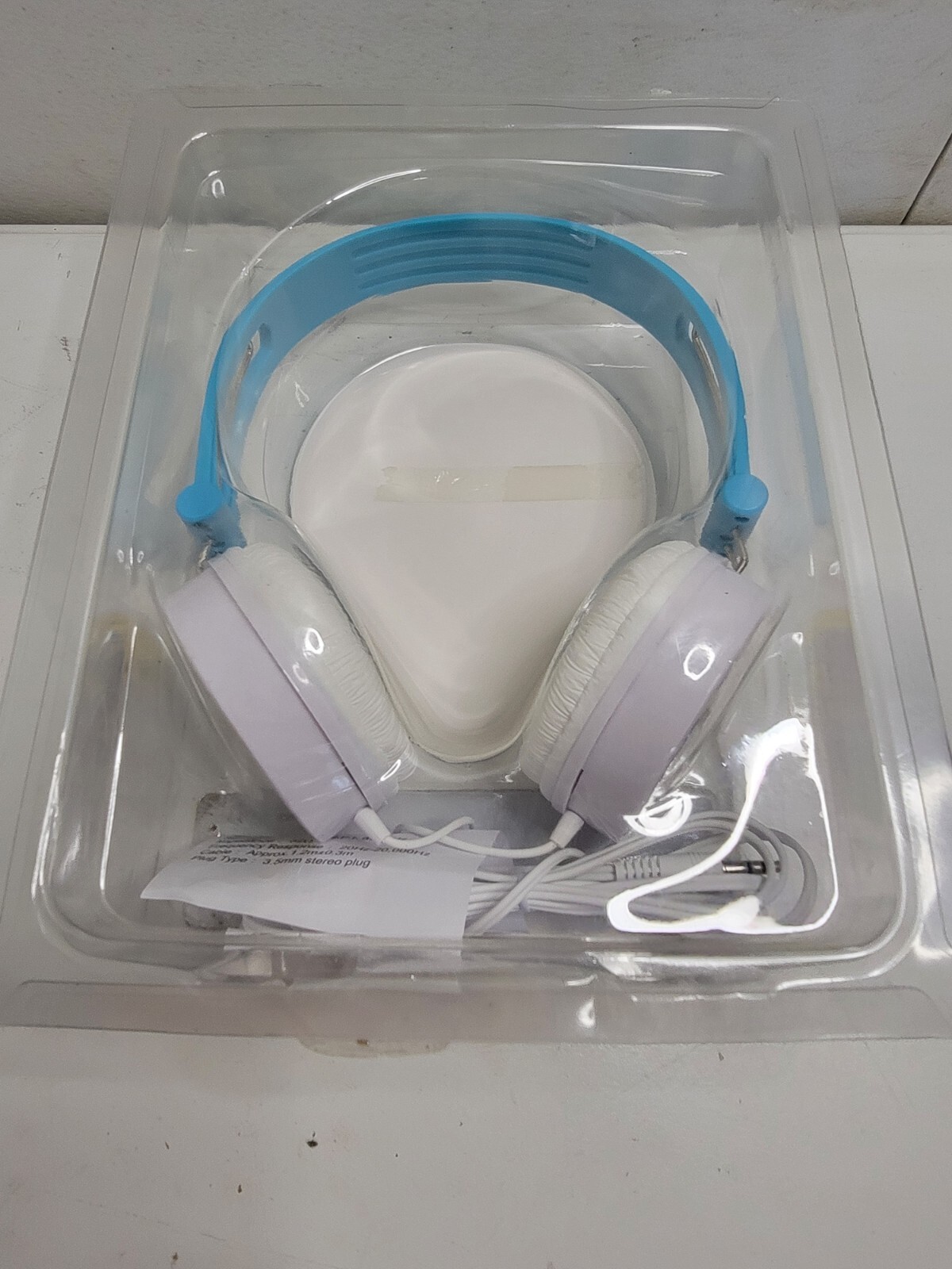 Batman Head Phones Blue White Unused Audio Jack Portable Music